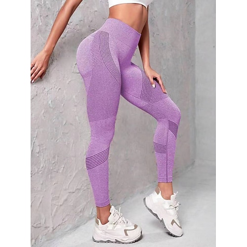 Damen Leggings Gemütliche Leggings Mode Streetwear Knöchellang Hohe Taille Einfarbig Hoher Schnitt Po-Lifting Bauchkontrolle Weich Hohe Elastizität Yoga Sport Dunkelgrau Schwarz Burgunderrot Blau Image