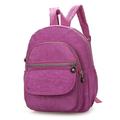 Damen Rucksack Schultasche Mini Rucksack Rucksack Schulanfang Outdoor Täglich Feste Farbe Nylon Hohe Kapazität Atmungsaktiv Leichtgewichtig Reißverschluss Schwarz Marineblau Himmelblau