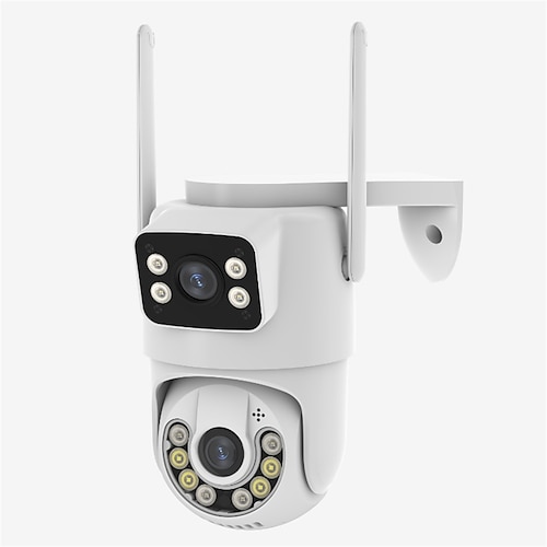 Didseth 4 MP WLAN-PTZ-Kamera für den Außenbereich, Dual-Objektiv, menschliche Erkennung, Nachtsicht, Sicherheit, Schutz, CCTV, Vedio-Überwachung, IP-Kamera Image