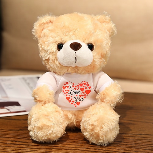 Weihnachtsgeschenke für Frauen Mama Sie Frauentagsgeschenke Evlooe Bär Plüschspielzeug für Valentinstag süßer 9.8 Teddy Bär Plüschspielzeug mit Rose weicher kleiner kuscheliger Bär für den Muttertag Image