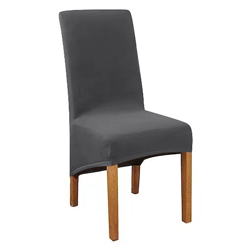 Esszimmerstuhlbezüge, Stretchstuhlbezüge Stuhlhussen, Spandex-Stuhlschutzbezüge mit hoher Rückenlehne, Sitzbezug mit Gummiband für Esszimmer, Hochzeit Image
