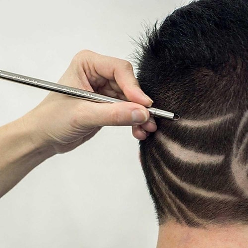professionelle magische Gravur Bart Haarschere Augenbrauen schnitzen Stift Tattoo Friseur Friseur Schere für hinterschnittene Frisuren magische Rasur Haar Gravur Rasierstift