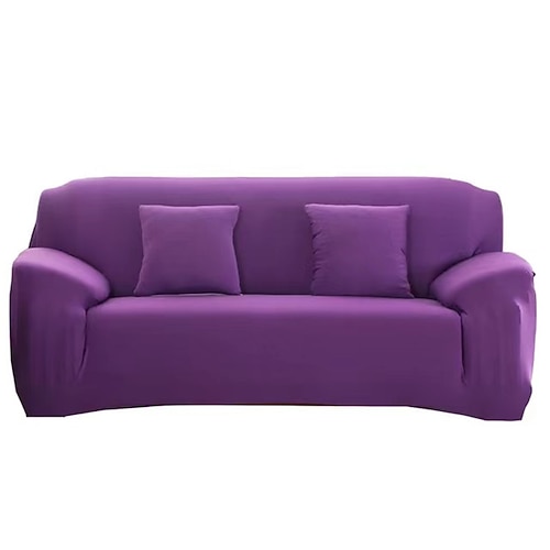 Stretch-Sofabezüge, burgunderfarbener Sofabezug für Hunde und Haustiere, Bauernhaus-Schonbezüge für Zweisitzer, L-Form, 3-Sitzer, U-Form, Sessel, waschbarer Sofaschutz, weich und strapazierfähig Image