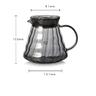 Kaffeemaschinen-Set – 500-ml-Kaffeeservice aus Borosilikatglas mit Kaffeetropfer, handgefertigte Kaffeekanne, Turka-Herd, Dallah-Arabisch-Kaffeetropfkanne, Tropfset