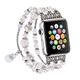 Uhrenarmband für Apple Watch Sreies 8 7 6 5 4 3 2 1 SE Ultra 49 mm 45 mm 44 mm 42 mm 41 mm 40 mm 38 mm Edelstahl Glasperlen Ersatz Gurt Damen Perlenbesetzt Schmuck Armband Armband