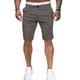 Herren Shorts Kurze Hosen Chino Bermuda Shorts Bermudas Arbeitsshorts Zip Tasche Glatt Draussen Knielänge Täglich Strand Baumwollmischung Klassicher Stil Chino Schlank Schwarz Weiß Mikro-elastisch