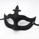 Halloween Ball Party Maske Retro Prinz Flachkopfmaske Antik Bronze Halbgesichtsmaske schwarz dekorativ für Herren und Damen