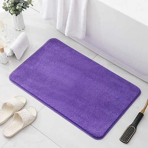 Badezimmer Badematte rutschfest, Extra weicher und saugfähiger Badvorleger, Waschbare rutschfeste Teppichmatte für Badezimmerboden, Badewanne, Duschraum Image