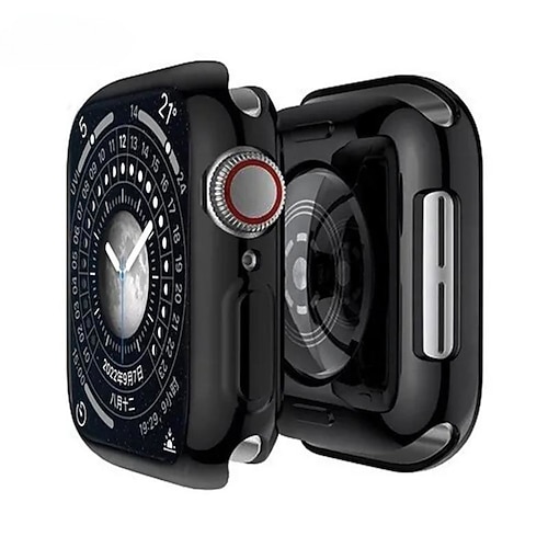 Kompatibel mit Apple Watch Series 8 7 45mm / Series 8 7 41mm / Series 6 5 4 SE 44mm / Series 6 5 4 SE 40mm / Series 3 2 1 42mm Rundum schützend Stoßresistent TPU Beobachten Abdeckung Image