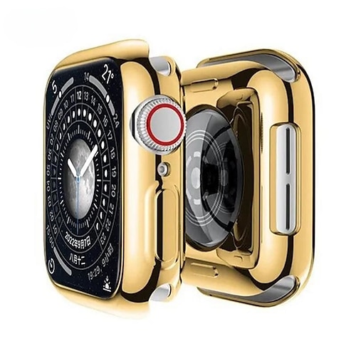 Kompatibel mit Apple Watch Series 8 7 45mm / Series 8 7 41mm / Series 6 5 4 SE 44mm / Series 6 5 4 SE 40mm / Series 3 2 1 42mm Rundum schützend Stoßresistent TPU Beobachten Abdeckung Image