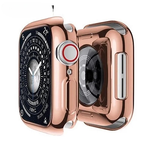 Kompatibel mit Apple Watch Series 8 7 45mm / Series 8 7 41mm / Series 6 5 4 SE 44mm / Series 6 5 4 SE 40mm / Series 3 2 1 42mm Rundum schützend Stoßresistent TPU Beobachten Abdeckung Image