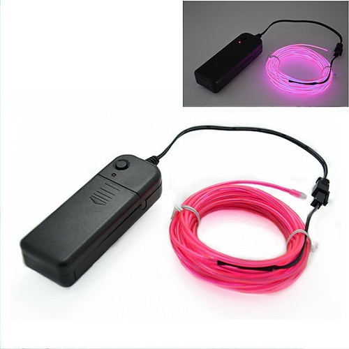 1 m/2 m/3 m/5 m LED-El-Draht-Bühnenlichter, leuchtender Lichtstreifen, flexibles Neon für Party, Weihnachten Image