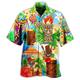 Herren-Hemd-Set Button-Down-Oberteile Kurzarm Outdoor Straße Cartoon Turndown Regenbogen Mode Hawaiianisch Komfortabel Strand / Sommer / Sommer