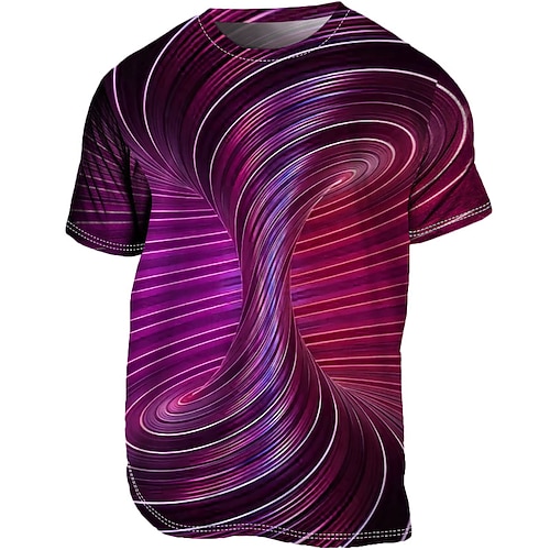 Herren T Shirt Tee Graphic 3D-Druck Rundhalsausschnitt Bekleidung 3D-Druck Outdoor Casual Täglich Sport Kurzarm Bedruckt Vintage Modisch Designer Image