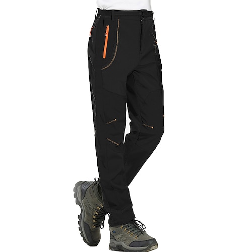 Herren Fleece gefütterte Hose wasserdichte Wanderhose Hose Softshellhose Winter Outdoor thermisch warm winddicht Fleecefutter Hose / Hosenhose Armeegrün grau schwarz Jagd Angeln Klettern