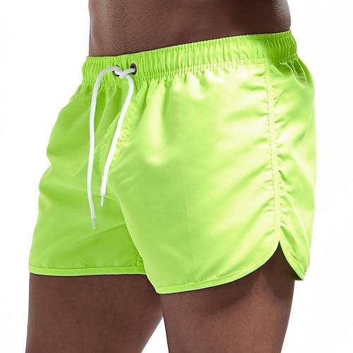 Herren Boardshorts Badeshorts Badehose Schwimmshorts Bademode Elastische Taille Schnelltrocknend Baden Hellblau Schwarz Image