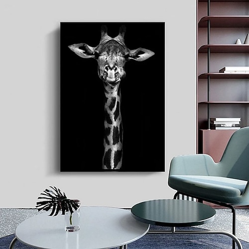 Giraffen-Graffiti-Wandkunst-Leinwandbilder auf der Wandkunstposter und -drucke Tiere moderne Bilder für Kinderzimmerdekoration Image