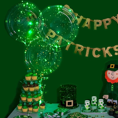 10 stücke led ballon leuchtende party 16 bunte luftballons hochzeit liefert wohnheim party dekoration transparente blase dekoration geburtstag hochzeit led luftballons lichterketten Image