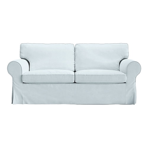 2-Sitzer Sofa Bezug oder Ektorp 2-Sitzer Schlafsofa Bezug mit Kissenbezügen und Rückenlehnenbezügen Ektorp Couchüberzug waschbarer Möbel-Schutz Image