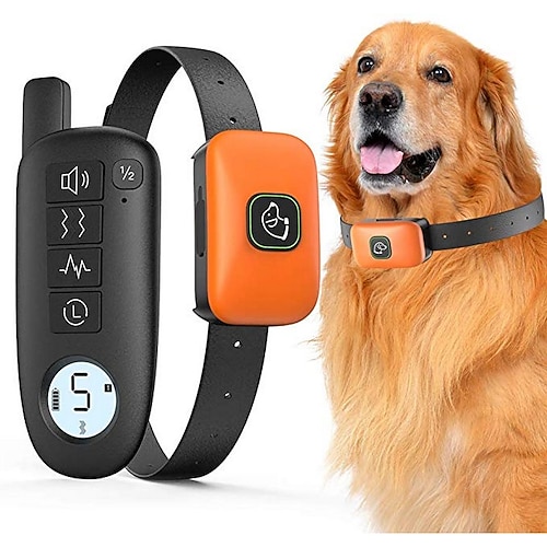 Haustier Hund Schock Halsband mit Remote 1000ft Reichweite elektrische Halsbänder für Haustier wasserdichtes Hundetraining Halsband für kleine mittelgroße Hunde