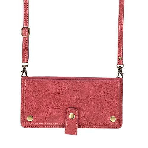 Handy Hülle Handyhüllen Für Samsung Galaxy S25 S24 S23 S22 S21 FE S21 Ultra Plus A34 A12 A32 Handtasche Brieftaschenhülle mit verstellbarem Umhängeband Mit Abnehmbarem Schultergurt Mit Image