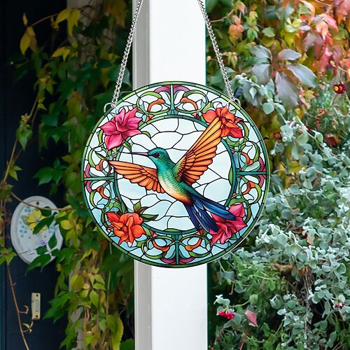 1 Stück Vogel-Wandbehang-Sonnenfänger für Haus- und Gartendekoration – perfekt für die Inneneinrichtung Image