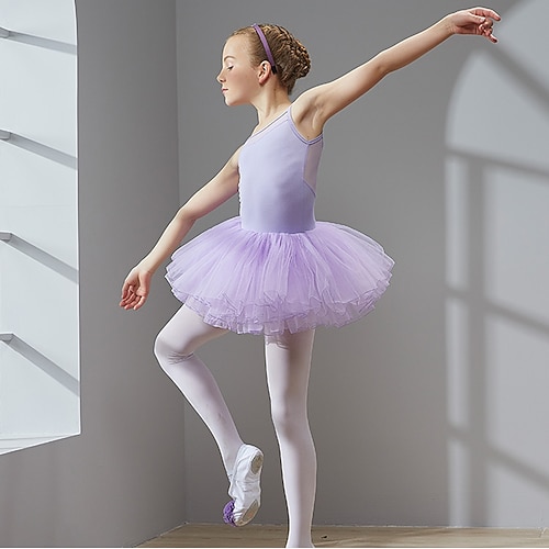 Prinzessinnen-Ballett-Tänzerin-Schwanensee-Lagenkleid, Tutu, Ballonrock, Unterrock, Krinoline, Mädchen-Kinderkostüm, Vintage-Cosplay-Partykleid, ärmelloses kurzes Kleid, Tüllkostüme Image