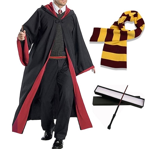 Buchwoche 2026 Magische Hexe Hexe Magier Magischer Harry Umhang Ausgefallene Kostüme Klassisch Zeitlos for Herren Damen Kinder Erwachsene Weihnachten Karneval Buchwoche Image
