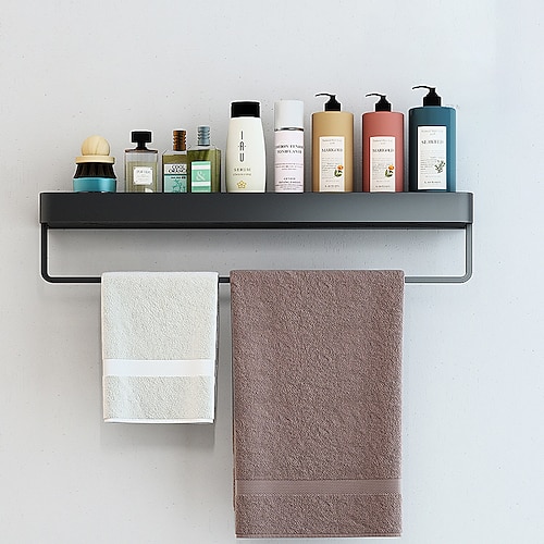 dusche caddy bad regale wand montiert schwarz lagerung organizer rack bad küche bad hardware anhänger bad regal raum aluminium dusche rack ecke regal platz bad dusche regal Image