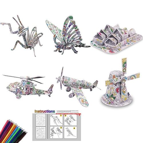 Kinderpuzzle 3D-Puzzle DIY-Puzzle farbiges handgemachtes Spielzeug Heißer Verkauf von Geschenken an Straßenständen