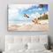 Strand Meereslandschaft Wandkunst Leinwand Malerei Muschel Meer Wandkunst Seesterne Muscheln Wandbilder Poster für Wohnzimmer Schlafzimmer Büro Dekor kein Rahmen