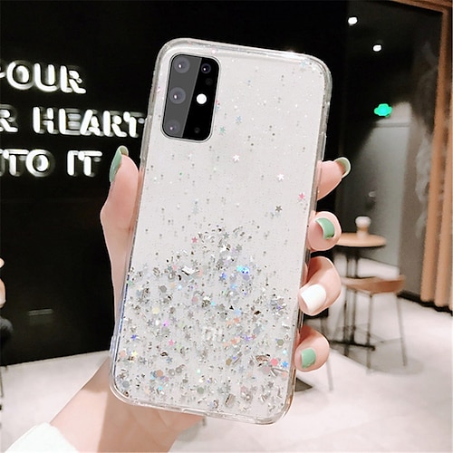 Handy Hülle Handyhüllen Für Samsung Galaxy S25 S24 S23 S22 S21 FE S21 Ultra Plus S20 A14 A54 A73 Rückseite Glitzer Glanz Glitzernd TPU Image