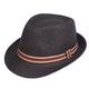 Herren Strohhut Sonnenhut Fedora-Trilby-Hut Schwarz Braun Polyester Geflochten Strassenmode Stilvoll 1920er Jahre Mode Täglich Outdoorbekleidung Festtage Glatt Sonnenschutz Atmungsaktivität