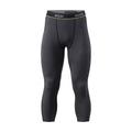 Arsuxeo Herren ¾ Radhose Fahhrad 3/4 Sporthose Leggings Formschluss MTB Mountain Rennrad Sport Atmungsaktiv Feuchtigkeitsableitung Schweißableitend Komfortabel Dunkelgrau Schwarz Bekleidung Erweitert