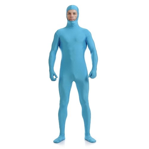 Zentai-Anzüge Ganzkörperanzug Ganzkörperanzug Karnevalskostüm Ganzkörperanzug Herren Damen Sex Einfarbig Elasthan Lycra Kostüm für Halloween Erwachsene Image