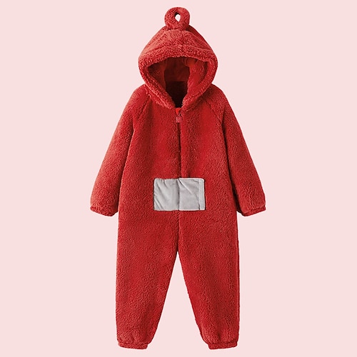 Außerirdischer Teletubbies Karneval Cosplay Kostüm Kigurumi-Pyjamas Onesies Cosplay Kinder Jungen Mädchen Karneval Maskerade Party / Abend Einfaches Karnevalskostüm Verkleiden Image