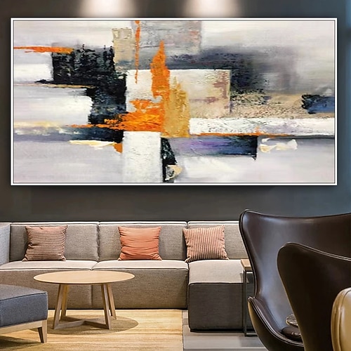 Mintura handgefertigte abstrakte Ölgemälde auf Leinwand, Wandkunst, Dekoration, moderne Bilder für Heimdekoration, gerollte, rahmenlose, ungedehnte Malerei Image