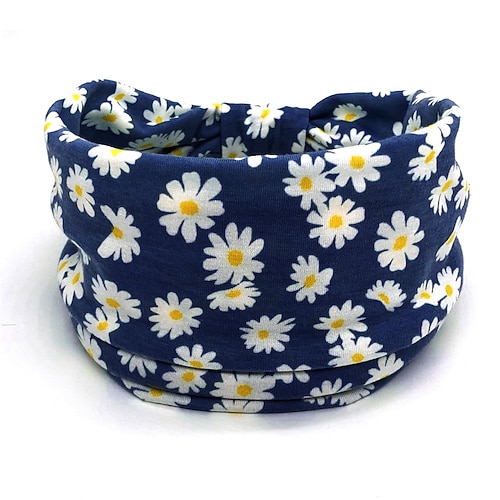 Sommer-Haarband mit breiter Krempe für Damen, bedruckt, elastisches Übungs-Yoga-Haarband, Anti-Schweiß- und Schweißabsorptions-Stirnband, Kopfbedeckung, Haar-Accessoires Image