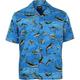 Herren Hemd Camp-Shirt Grafik-Shirt Aloha-Shirt Tier Hai Umlegekragen Schwarz Blau Staubiges Blau Grün Dunkelblau 3D-Druck Outdoor Strasse Kurzarm Button-Down Bedruckt Bekleidung Modisch Designer