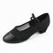 Damen Ballsaal Schuhe für modern Dance Salsa Schuhe Line Dance Leistung Für den Ballsaal Walzer Oxford Einheitliche Farbe Niedriger Absatz Gummiband Slipper Schwarz