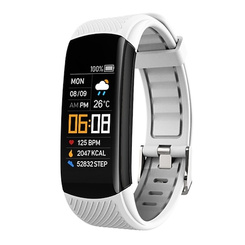 696 C5S Smartwatch 0.96 Zoll Smart Band Fitness-Armband Bluetooth Anruferinnerung Sitzende Erinnerung Kompatibel mit Android iOS Unisex Nachrichtenerinnerung IP 67 31 mm Uhrengehäuse Image