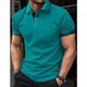 Herren Poloshirt Polos mit Knöpfen Geschäft Casual Kargen Kurzarm Modisch Basic Glatt Taste Sommer Regular Fit Weiß Gelb Rot Marinenblau Königliches Blau Blau Poloshirt