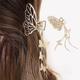 1 Stück Schmetterling Haarspangen Schmetterling Metall Haarkralle Clip große rutschfeste Gold Haarklammern Haarschmuck Schmetterling Quaste Haarfang Clip für Frauen und dünneres dickes Haarstyling