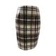 Damen Rock Bodycon Faltenrock Mini Hoher Taillenbund Röcke Bedruckt Plaid Maillard Strasse Täglich Winter Baumwolle Modisch Sexy Dunkelbraun Cachi scuro Hellkaki Pures Schwarz