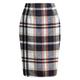 Damen Rock Bodycon Faltenrock Mini Hoher Taillenbund Röcke Bedruckt Plaid Maillard Strasse Täglich Winter Baumwolle Modisch Sexy Dunkelbraun Cachi scuro Hellkaki Pures Schwarz