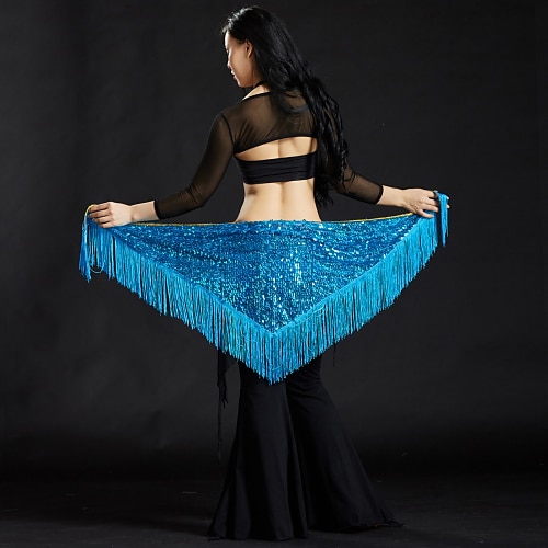 Bauchtanz Bauchtanz Hüft-Schals Damen Leistung Polyester Paillette / Quaste Hüfttuch Image