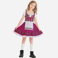 Kostüm Kostüm Dirndl Trachtenkleader Oktoberfest / Bier Bayerisch Cosplay-Kostüm Wiesn Wiesn Mädchen Stoff im traditionellen Stil Kleid Schürze