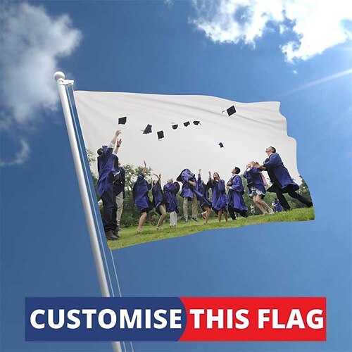 Individuell gestaltete Flagge Gestalten Sie Ihre eigenen personalisierten Flaggen Bestes Abschlussgeschenk Wanddekoration Gartenflaggen Banner Geschenk für drinnen und draußen personalisiertes Image