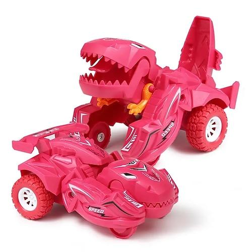 Aufprallverformtes Dinosaurier-Spielzeugauto, Trägheitsauto, unfallsicher und drehbar, Rennjungen-Spielzeugauto, Kindergeschenk