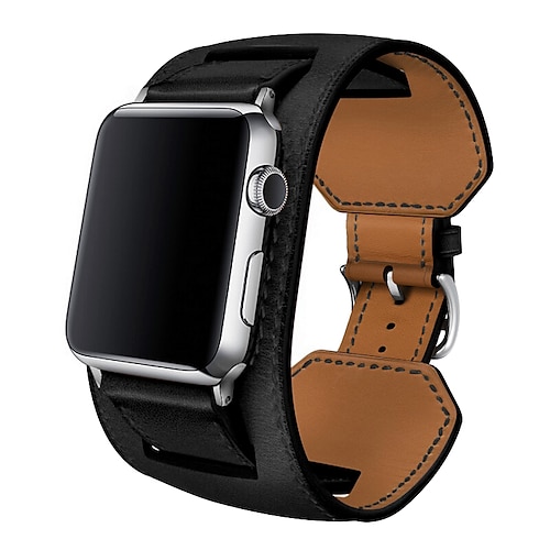 Armband Kompatibel mit Apple iWatch 49 mm 45 mm 44 mm 42 mm 41 mm 40 mm 38 mm Sreies Ultra SE 8 7 6 5 4 3 2 1 für Smartwatch Gurt Armband Echtes Leder Damen Luxus Armband Image